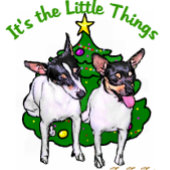 Carte Décorative Toy Fox Terrier Noël