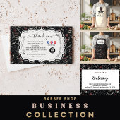 Carte De Visite Traditional Barber Tools Classic Grooming