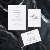 Carte De Placement Typographie de scénario Stately Mr & Mrs mariage (Personnalisez la collection de ce créateur indépendant. )