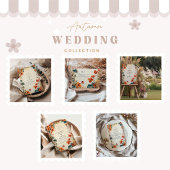 Invitation Trail Floral Mariage d'automne