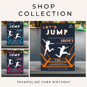 Bannière À Fanions Trampoline Park Jump Orange Birthday Party