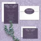 Assiettes En Carton Arbre du Mariage d'aubergine vivant