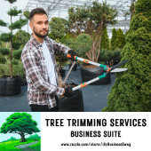 Oak Tree Logo | Custom Tree Trimming Services T-shirt