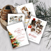 Invitation Boho Joyeux Noël Collage