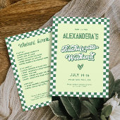 Invitation Green Tropical Bachelorette Week-end