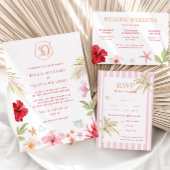 Invitation Tropical Destination Wedding