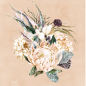 Invitation Tropical Boho White Protea Engagement Party Invita