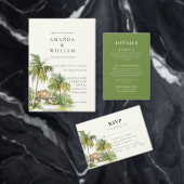 Save The Date Destination tropicale Mariage élégant (Personnalisez la collection de ce créateur indépendant. )