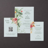 Autocollant de mariage Oiseau de Paradis Élégance  (Personnalisez la collection de ce créateur indépendant.)
