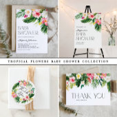 Tropische Waterverf bloemen en bladpatroon Case-Mate iPhone Case