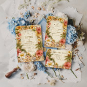 Invitation Tropical Hibiscus Beach Botanical Wedding