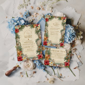 Save The Date Tropical Hibiscus Seashell Wedding