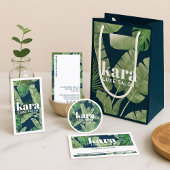 Tropische moderne Salon Designer - Brochure Drieluik Kaart