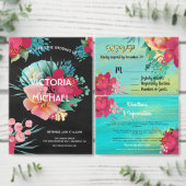 Serviette En Papier Gold Ocean Breeze floral Tropical Napkins (Personnalisez la collection de ce créateur indépendant.)