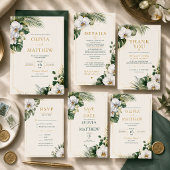 Invitation de mariage de luxe à l'orchidée tropica