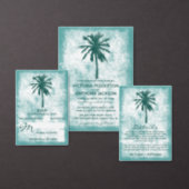 Serviette En Papier Mariage de plage de palmiers tropicaux (Personnalisez la collection de ce créateur indépendant.)