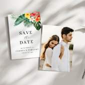 Save The Date Tropical Summer Floral Greenery Mariage Photo Arch
