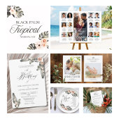 Éventail Programme de ventilateur de Mariage Tropical Palm 