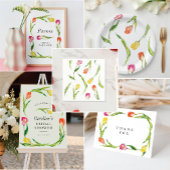 Serviette En Papier Elégante Fête des mariées de tulipe à fleurs de pr