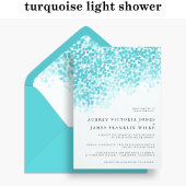 Douche légère turquoise | Invitations de mariage