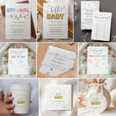 Hij of zij is welkom op de Neutral Gender Reveal P Poster