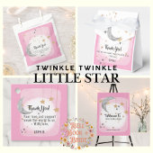 Invitation Twinkle Twinkle Little Star Aquarelle rose Splash