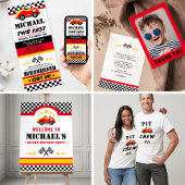 Twee jaar Fast Race Auto tweede verjaardag Romper