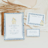 Invitation Deux Petits Canetons Classique Garçons Jumeaux Bab