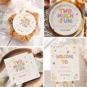 Serviette En Papier Fête d'anniversaire de 2 ans Two Much Fun