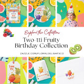 Invitation Fruité à deux tti 2e fête d'anniversaire
