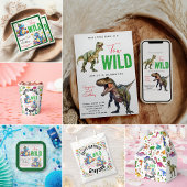 Assiettes En Carton Deux Dino Wild Party Boy Dinosaur 2e anniversaire