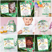 Gobelets En Papier Deux Dinosaures Filles sauvages 2e fête d'annivers