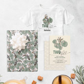 Serviette En Papier Two Wild Tropical Giraffe Animal Birthday Party