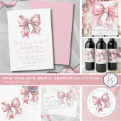 Schattigee Coquette Blush Roze Bow Pattern Cadeaupapier