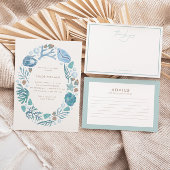 Onder Zee Waterverf Nautical Diaper Raffle Informatiekaartje