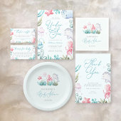 Signe De Table Symbole Baby shower de plongée Ocean Animaux