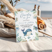Invitation Sea Animals Photo 1st Birthday Invite