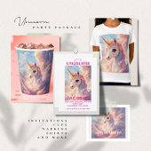 Serviette En Papier Magique Unicorn Anniversaire serviettes