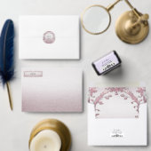 Invitation de fiançailles florale rose unique (Personnalisez la collection de ce créateur indépendant.)