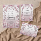 Étiquette d'adresse de retour de fleurs roses uniq (Personnalisez la collection de ce créateur indépendant. )