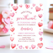 Autocollant d'anniversaire rose Saint-Valentin