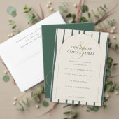 Étiquette Mariage élégant vert émeraude (Personnalisez la collection de ce créateur indépendant. Test)