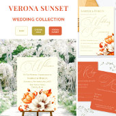 Menu de mariage Ivoire & Or