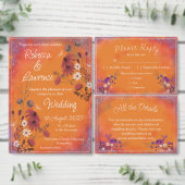 Saffron Sky Wildflower - RSVP card vertical (Personaliseer de collectie van deze zelfstandige maker.)