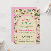 Élégante Flore De Printemps Avec Monogramme