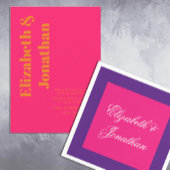 Carte D'accompagnement Réception de mariage dynamique Sunrise Mix & Match