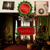 Een victoriaans Kerstmis - blanco wenskaart Kaart