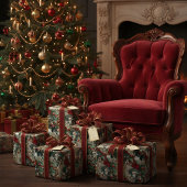 Sachets En Papier Victorian Christmas Portrait