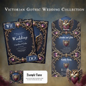 Invitation Collection de mariage gothique victorien