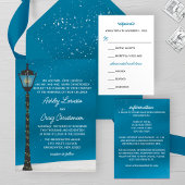 Invitation Lampe victorienne Post Mariage d'hiver